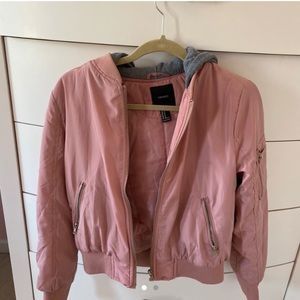 light pink bomber jacket